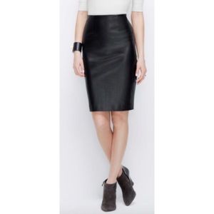 Faux Leather Pencil Skirt